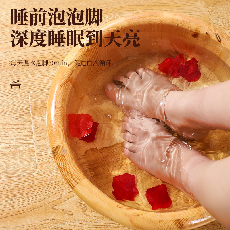 松木泡脚盆木盆洗脚木桶家用小号泡脚桶足浴盆洗脸洗pp宝宝洗脚盆