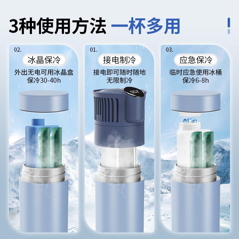 胰岛素冷藏盒便携充电式放药品专用车载迷你小冰箱可上飞机制冷杯