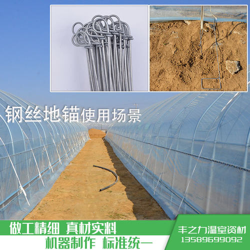 温室大棚钢丝地锚地桩螺旋地锚地钩拉线地锚热预埋地锚高强度包邮