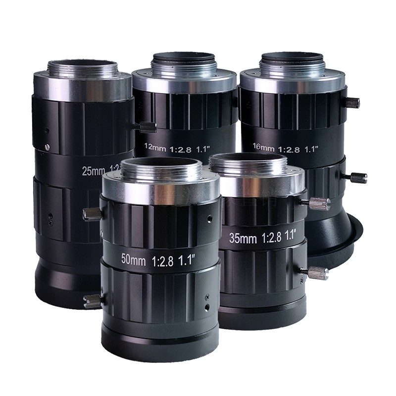 2000万像素工业相机镜头12mm低畸变C接口1.1英寸定焦16-50mm定位