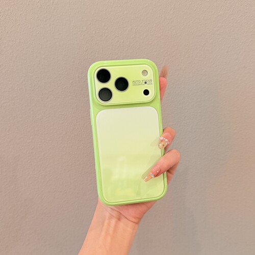 渐变绿色适用iPhone17promax手机壳苹果16Pro高级感新款14秒变17大视窗15镜头全包13保护套情侣网红女巨好看