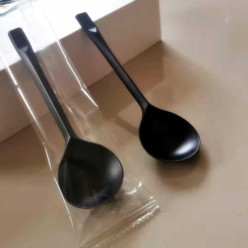 单独包装一次性勺子塑料商用汤勺加厚外卖打包立饭餐勺蛋糕甜品勺