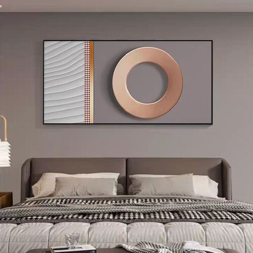 现代简约卧室装饰画极简主卧床头挂画房间轻奢壁画客厅背景墙壁画