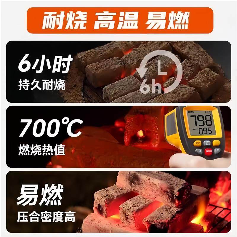 铜火锅专用荔枝木炭家用烧烤炭无烟果木炭室内专用整箱烤火取暖