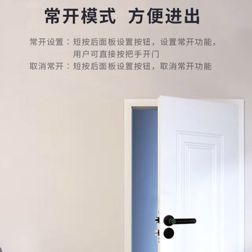 涂鸦智能锁单舌球形指纹锁木门卧室办公室内密码锁tuya分体电子锁