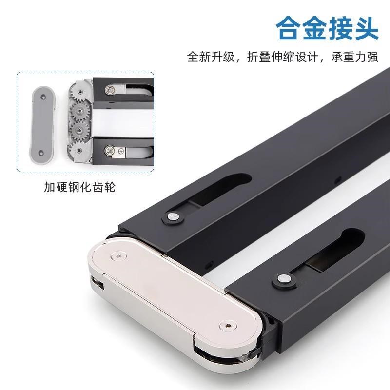 下翻式可折叠桌抽拉式拉伸缩餐桌书桌子多功能隐形吧台面五金配件