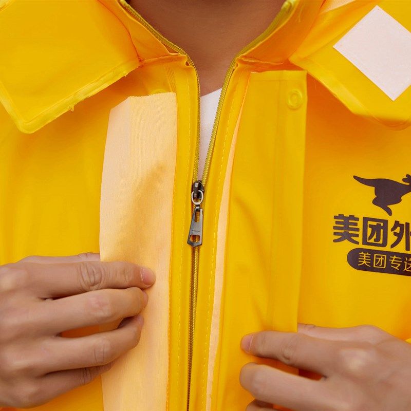 美团骑手雨衣雨裤套装 美 团外卖雨衣防暴雨骑行装备专送众包雨服