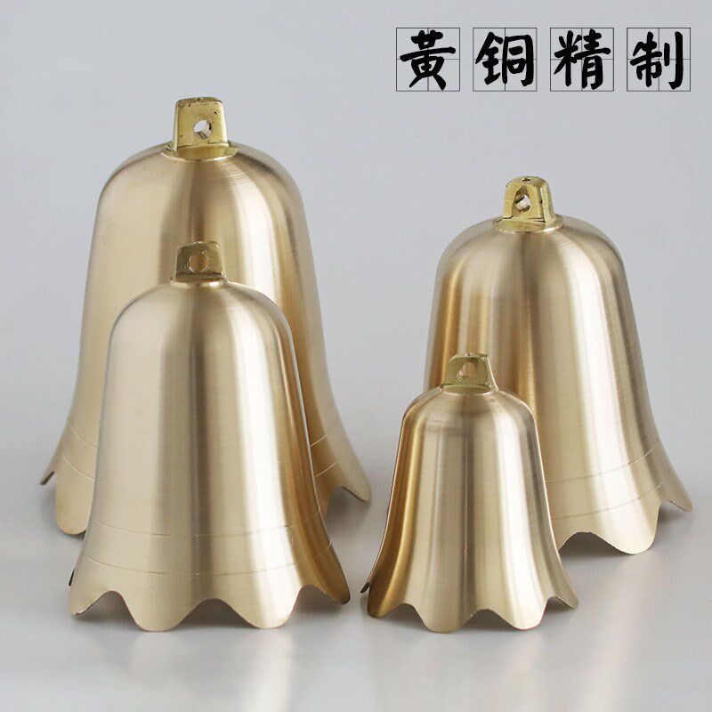 纯铜大号风铃寺庙宝塔屋檐铃铛寺院仿古全铜铜铃复古挂饰光面铜钟