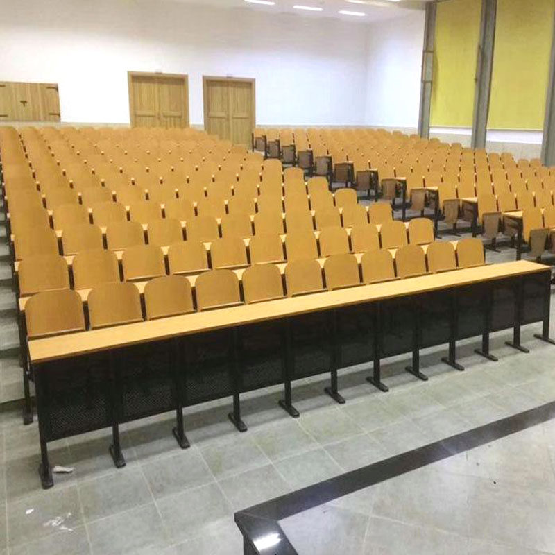 大学阶梯教室椅铝合金台阶课桌排椅学校连排课桌椅子多媒体连排椅