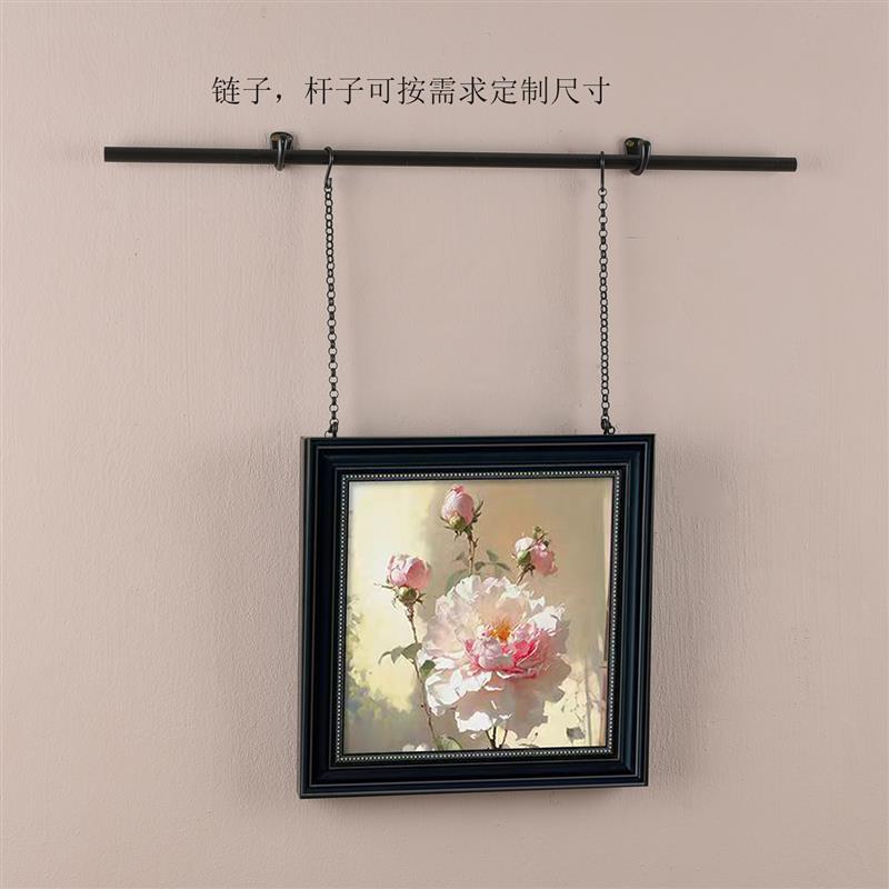 小众黄铜挂画器DIY玄关过道挂画轨道法式装饰画照片墙
