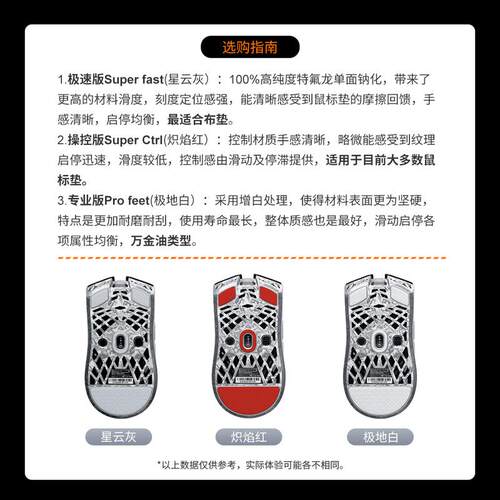 Skyglide暗金滑鼠脚贴适用ATK烈空魂ghost顺滑耐磨操控定位凸点垫