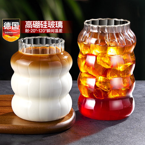 竖纹外观 创意造型 高硼硅玻璃 耐冷耐热