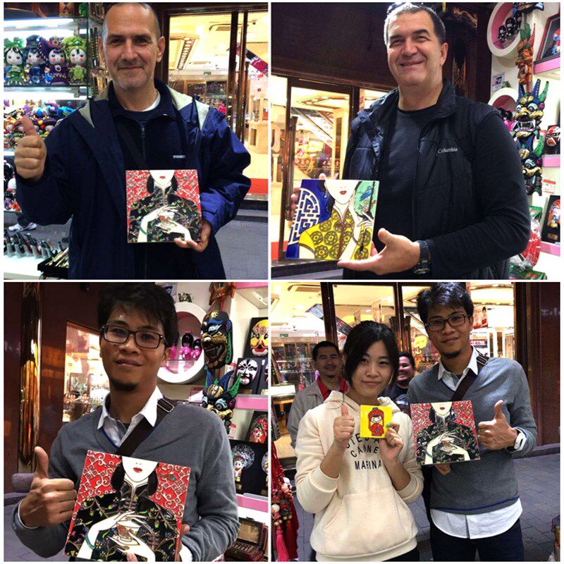 京剧脸谱 手绘瓷板画摆件挂件 中国特色礼品送老外 外事商务礼品