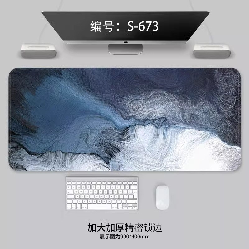 滑鼠垫超大冷淡风创意桌垫定制电脑办公学习护腕垫电竞桌搭键盘垫