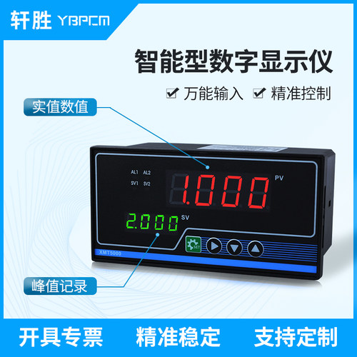 XMT5000智能数字远传显示仪 4-20mA PID数显压力控制器 调节仪