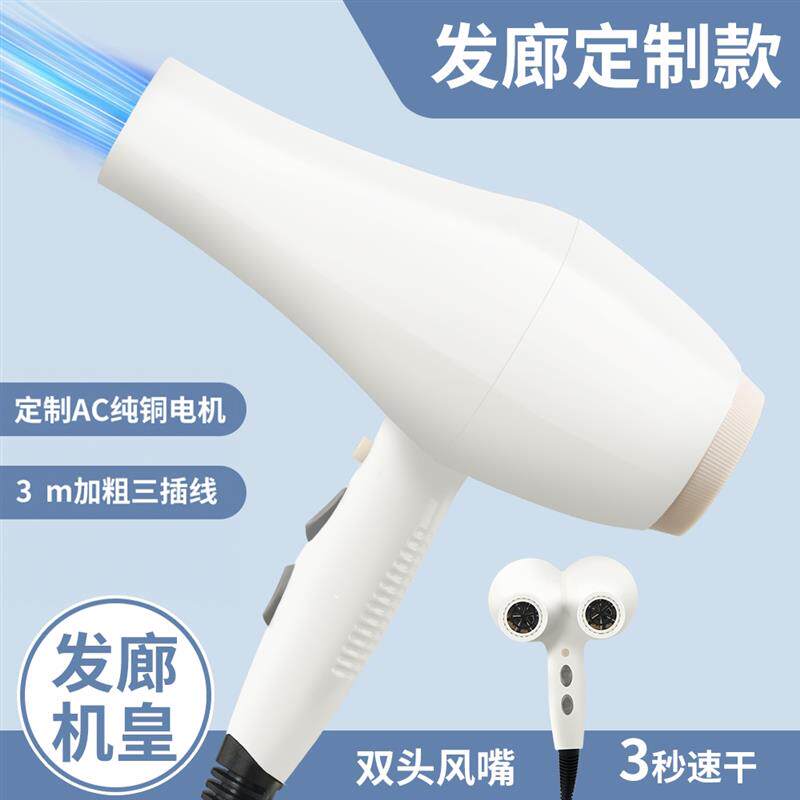 百冗速双头双筒速干吹风机高速双电机护发家用大风力电吹风不伤发