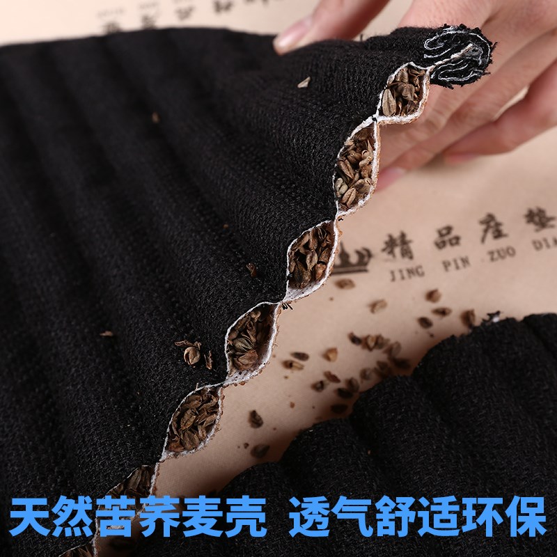 汽车坐垫荞麦壳棉麻四季通用靠背座椅垫夏季亚麻半包后排防滑车垫