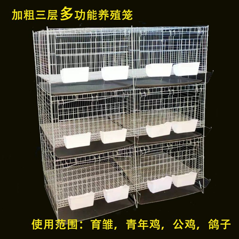 加粗3层一体立式鸡笼肉鸡笼雏鸡笼小鸡笼育雏笼养殖土鸡公鸡鸽笼