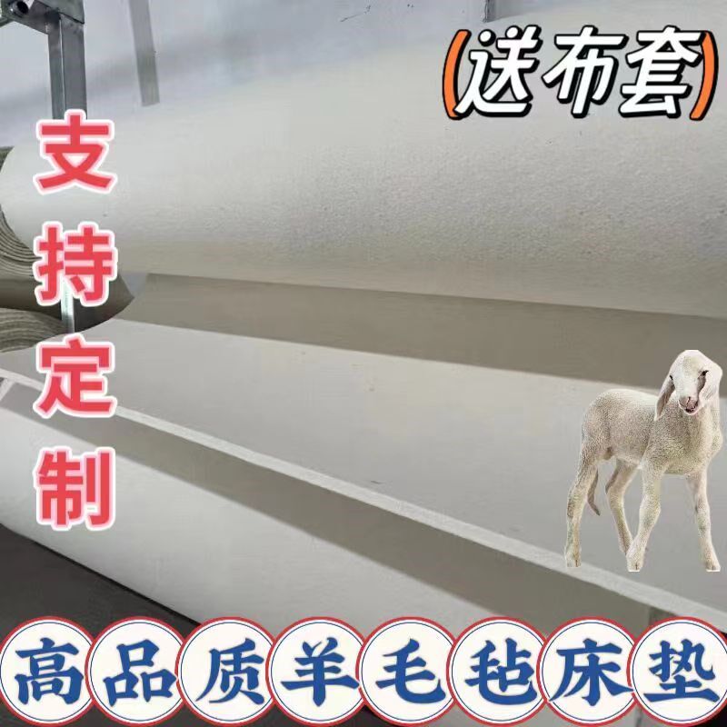 无味升级羊毛毡床垫炕垫耐高温榻榻米垫防潮保暖学生宿舍床垫定制