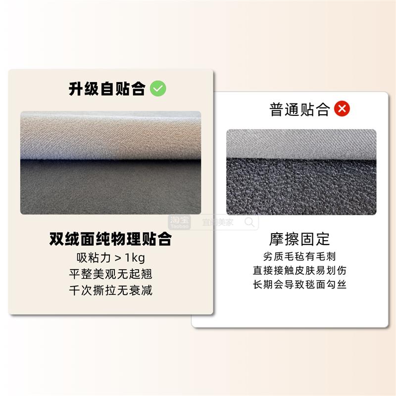 新款替换毯面/毯底 可拆卸机洗地毯简约客厅茶几沙发地垫复古法式