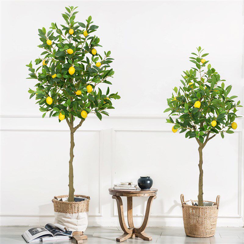 仿真植物柠檬树新年装饰果树盆栽开业暖居绿植室内盆栽摆件