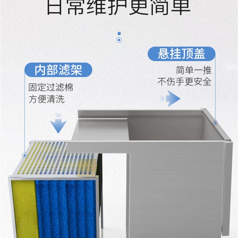 雅兹利鱼池过滤器瀑布造景鱼池循环系统室内外锦鲤池塘净水过滤箱
