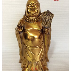 飞龙纯铜赤脚大仙赤脚金仙像佛像铜像工艺品家居摆件
