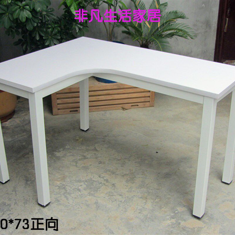 简约钢木转角桌书桌学习桌墙角桌钢木拐角桌电脑桌尺寸颜色可定