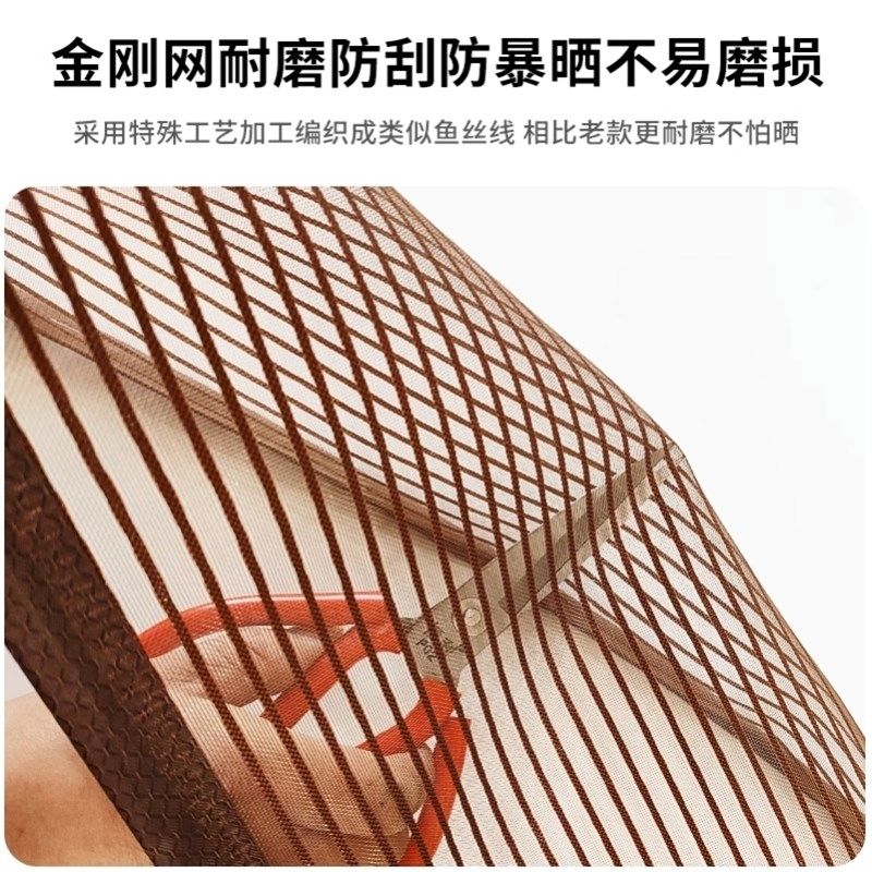 不锈钢门强磁防蚊帘防老鼠珠帘三边加宽食堂饭店防蚊门帘挡苍蝇XM