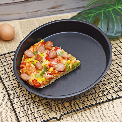 舒帝烘焙工具加厚加深9英寸披萨盘比萨盘皮萨盘pizza盘派盘硬烤盘