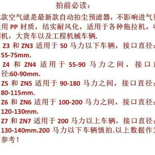 新款超净达预滤器收割机拖拉机柴油机空气滤清器自动排尘透明帽子
