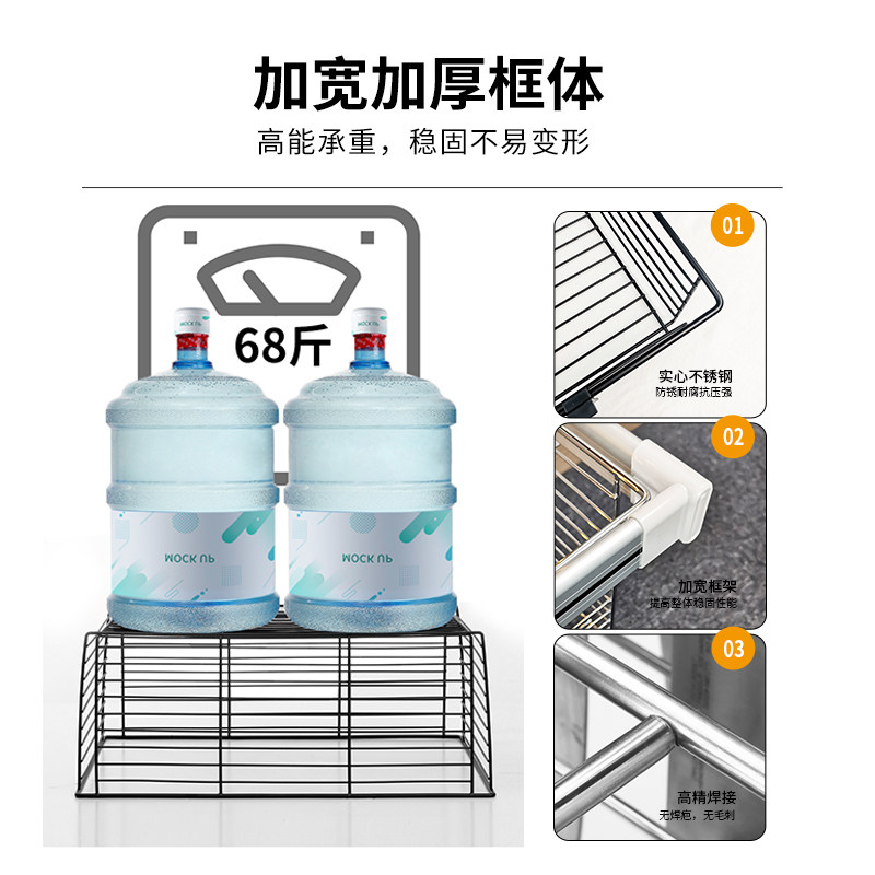 优支佳衣柜拉篮抽屉式衣帽间推拉伸缩家用收纳五金储物蓝不锈钢篮