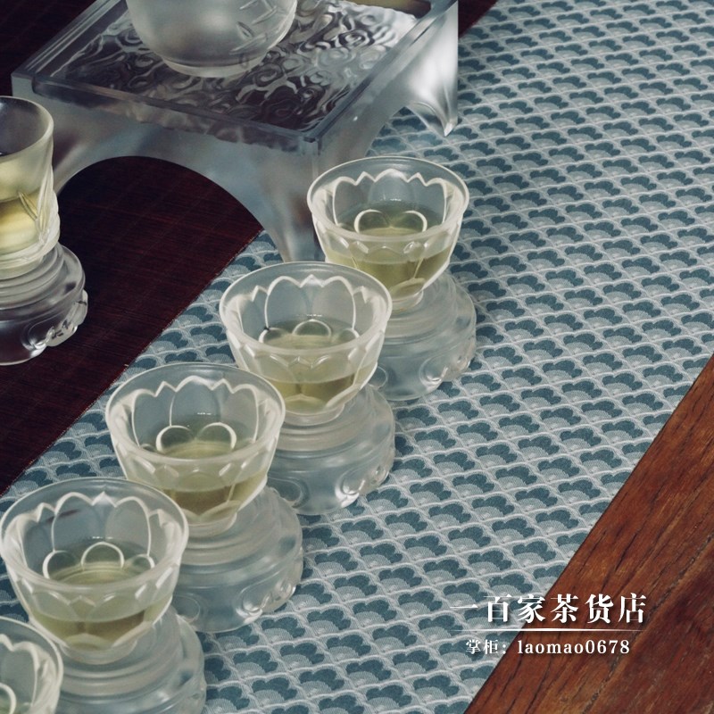 圆素织造 云锦茶席 织锦 锦缎面料 祥云纹 波浪纹 1.8 2.5米两款