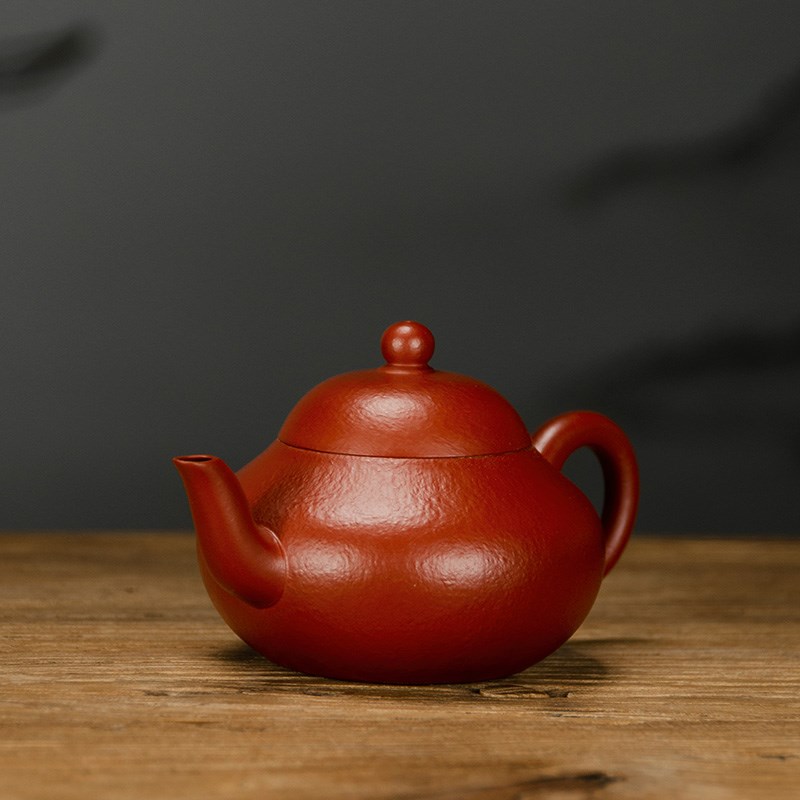 宜兴紫砂壶全手工赵庄朱泥梨型壶中式家用泡茶壶紫砂功夫茶具茶壶