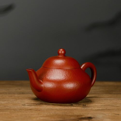 宜兴紫砂壶全手工赵庄朱泥梨型壶中式家用泡茶壶紫砂功夫茶具茶壶