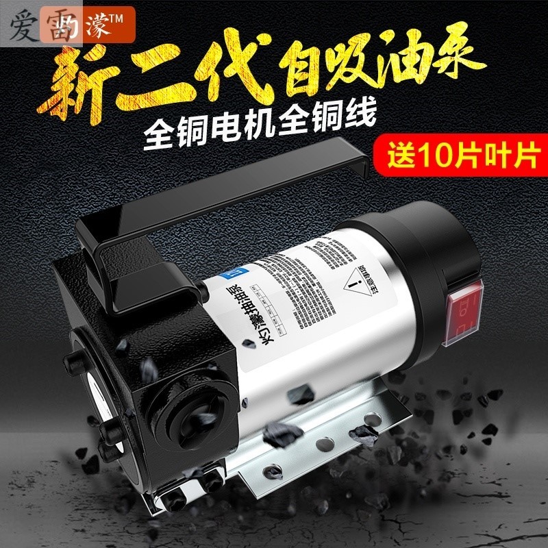 12v24v220v伏抽油泵防爆汽油甲醇柴油电动小型大功率自吸静音油泵