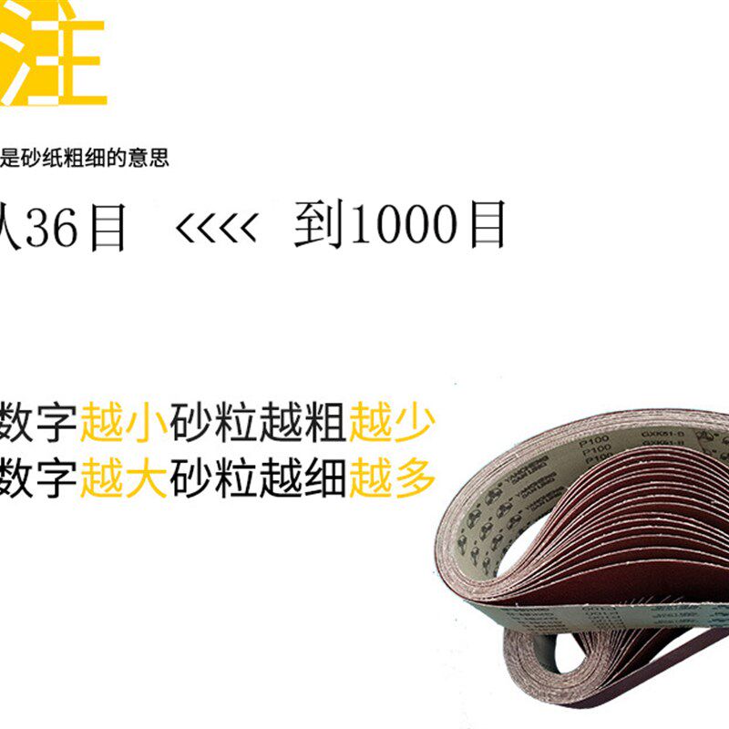 定制砂带机砂带木工金属打磨抛光环形砂布带沙带条棕刚玉砂带迷你