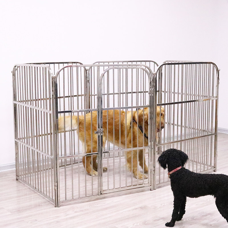 狗狗围栏大型犬中型犬不锈钢宠物栅栏室内金毛萨摩拉布拉多狗笼子