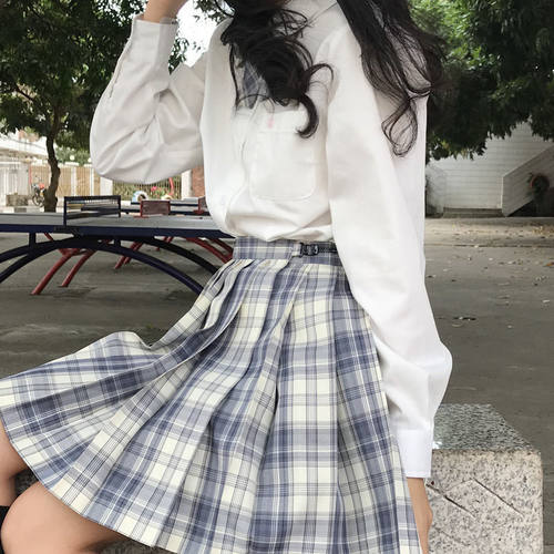 【温柔一刀胖MM】jk制服格裙学院风套装裙子dk水手服女学生百褶裙