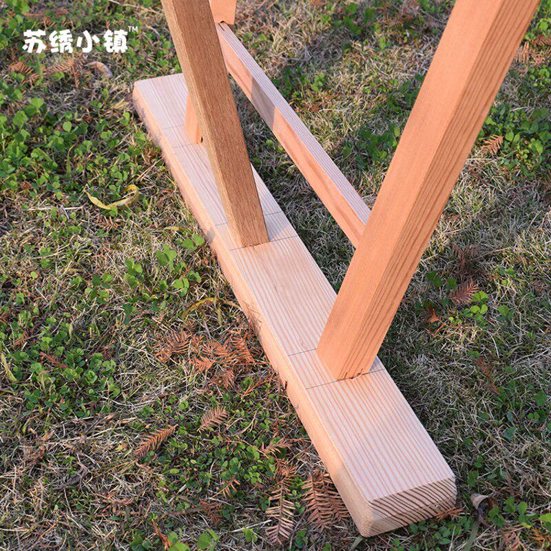 苏绣小镇实木绷架凳子苏绣DIY手工实木绣花凳绷凳柏松杉木三角凳