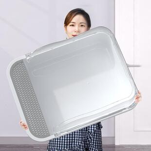 猫砂盆超大号幼猫半封闭式猫厕所 防外溅带砂沙屎盆猫咪用品包邮