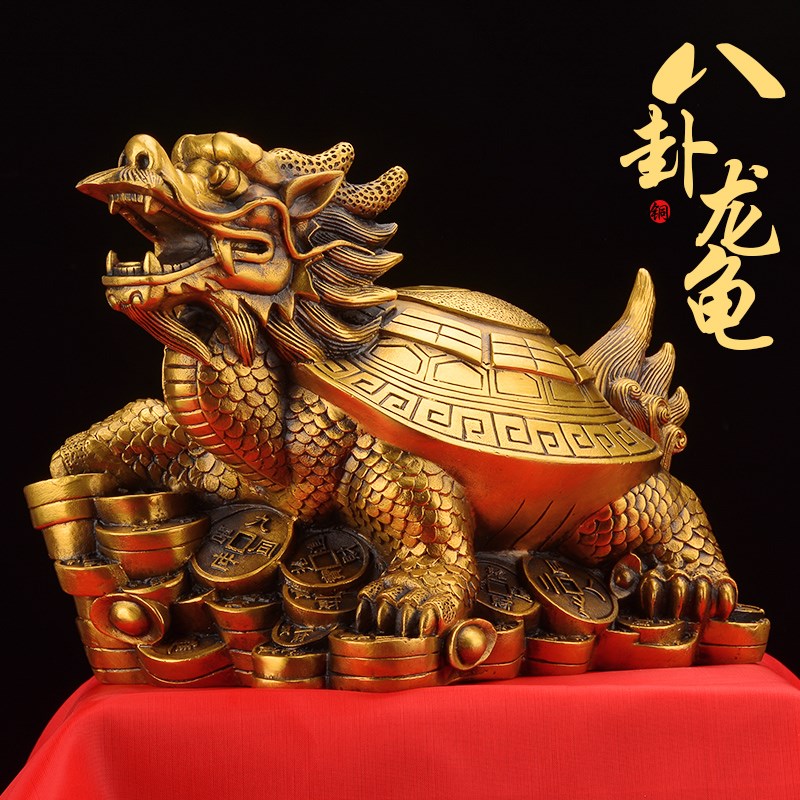 铜乌龟摆件铜千年龟母子龙龟家居长寿龟贺寿礼品铜龟工艺品摆饰