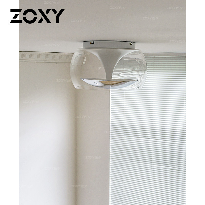 zoxy佐夕  包豪斯吸顶灯玄关小卧室次卧书房简约设计师中古玻璃灯