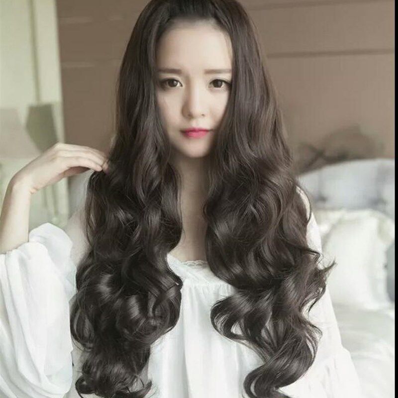 包邮假发女长卷发大波浪U型半头套自然逼真隐形无痕U型头套大卷发