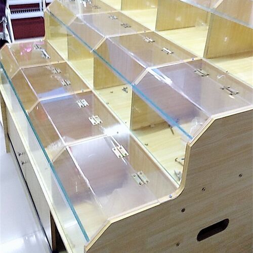 超市米斗木制米柜五谷杂粮柜米面柜展示柜散货展示架粮食柜