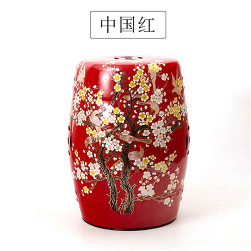 美式欧式新中式梳妆凳陶瓷凳陶瓷鼓凳鼓墩绣墩仿古坐凳圆凳子鼓凳