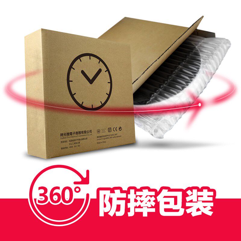 MOMEN/摩门挂钟客厅卧室静音扫秒机芯简约时钟黑色石英钟表大挂表