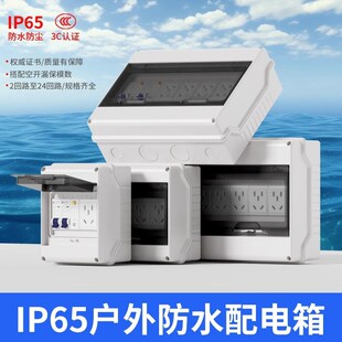 翻盖明装户外防水配电箱室内外防雨空开漏保电源保护罩工业配电盒