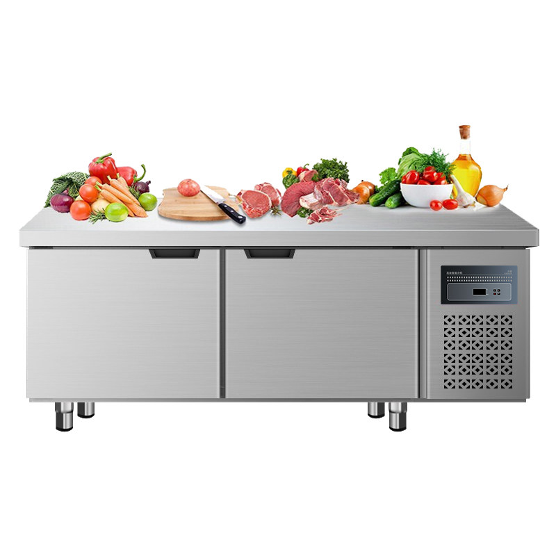 希冷冷藏工作台保鲜操作台冰柜商用不锈钢冰箱冷藏柜卧式保鲜柜