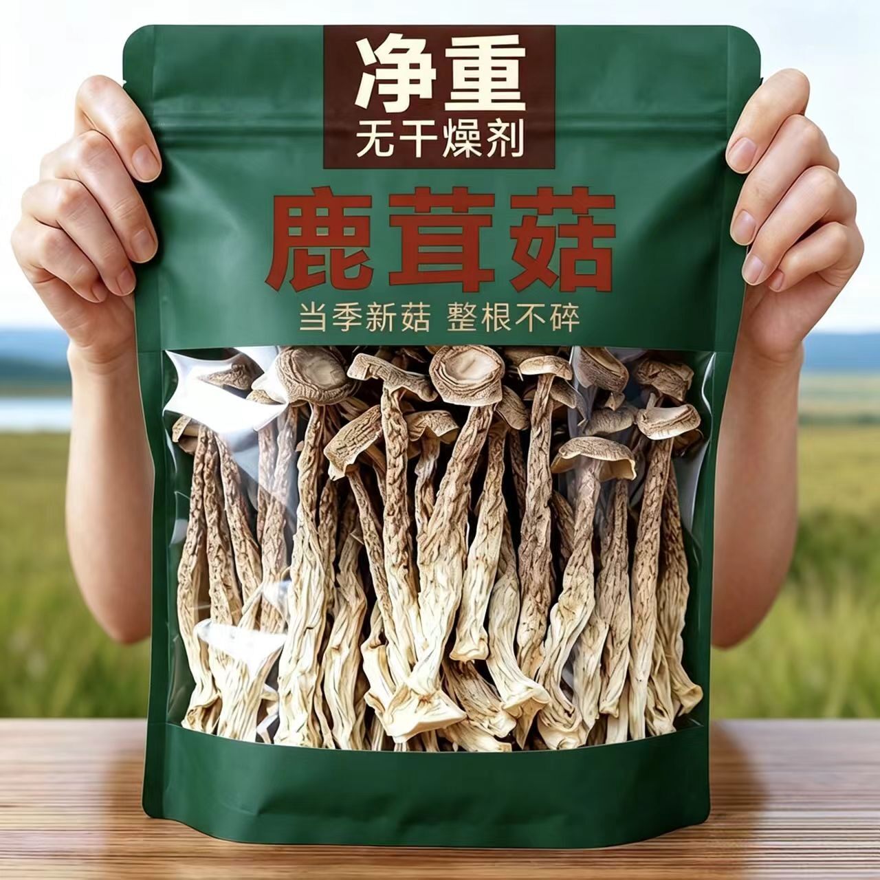 鹿茸菇精选当季新鲜头茬菇干货鲜香脆嫩爽口爆炒炖汤(新货)